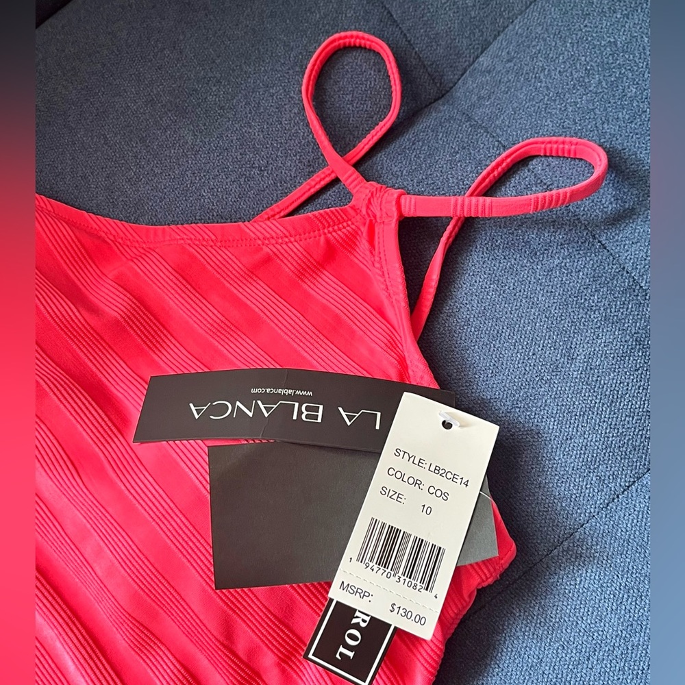 LA BLANCA Linea Costa One Shoulder One-piece Swimsuit - Picture 3 of 6